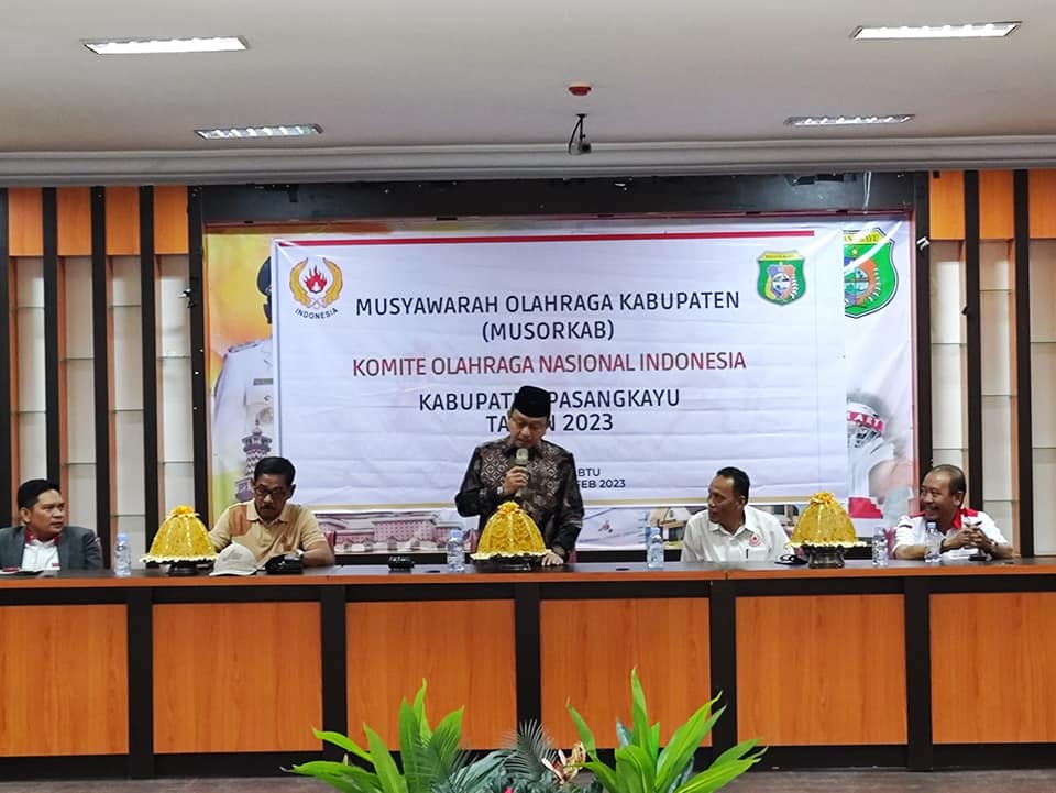 Bupati Yaumil Hadiri Musorkab 2023 KONI Pasangkayu